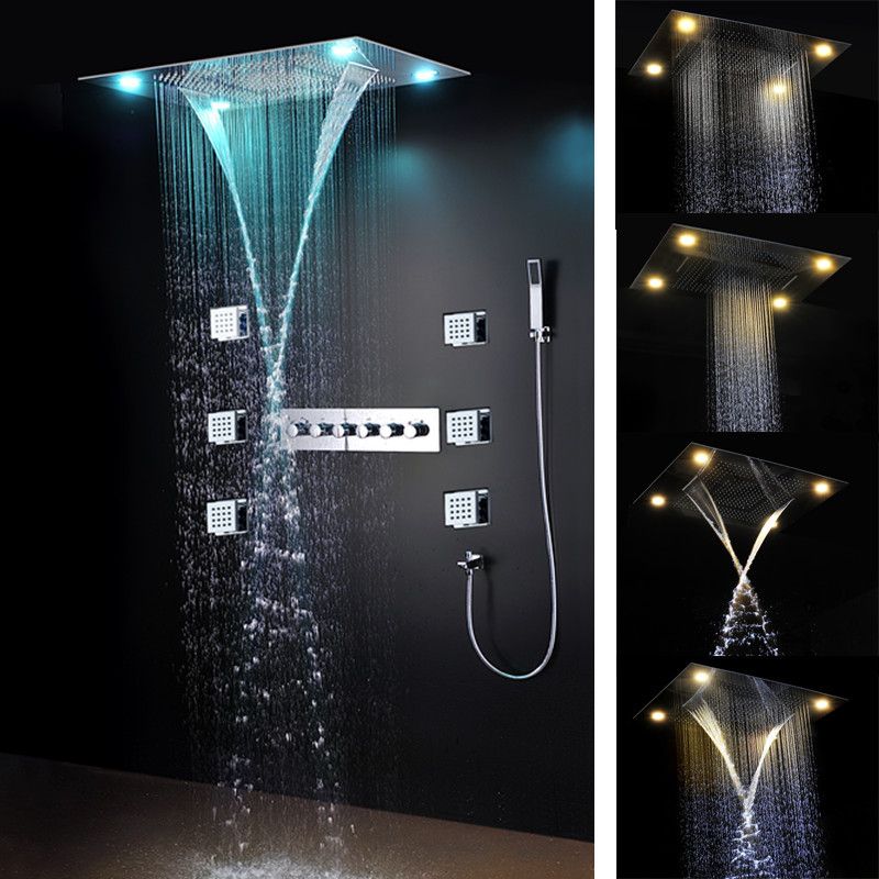 2020 Multi Function Led Shower Set Big Size 60 80cm Remote Control
