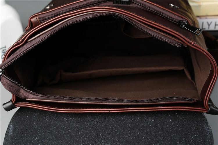 New Retro Male Package Of High Quality Leather Men Backpack Retro