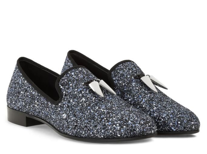 chaussures à paillettes homme