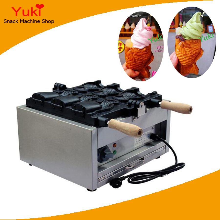 2020 Popular Electric Fish Waffle Maker Open Mouth Korean Fish Waffle
