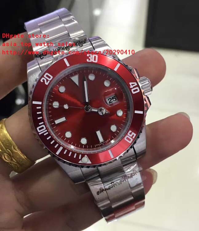 Acquistare Ultima Versione Guarda Lorologio Di Alta Qualità Asia 2813  Movimento 40mm Quadrante Rosso Ceramica 116610 16610 Meccanico Orologio Da  Uomo Automatico Mens Economico | Consegna Veloce E Qualità | DHgate Italy