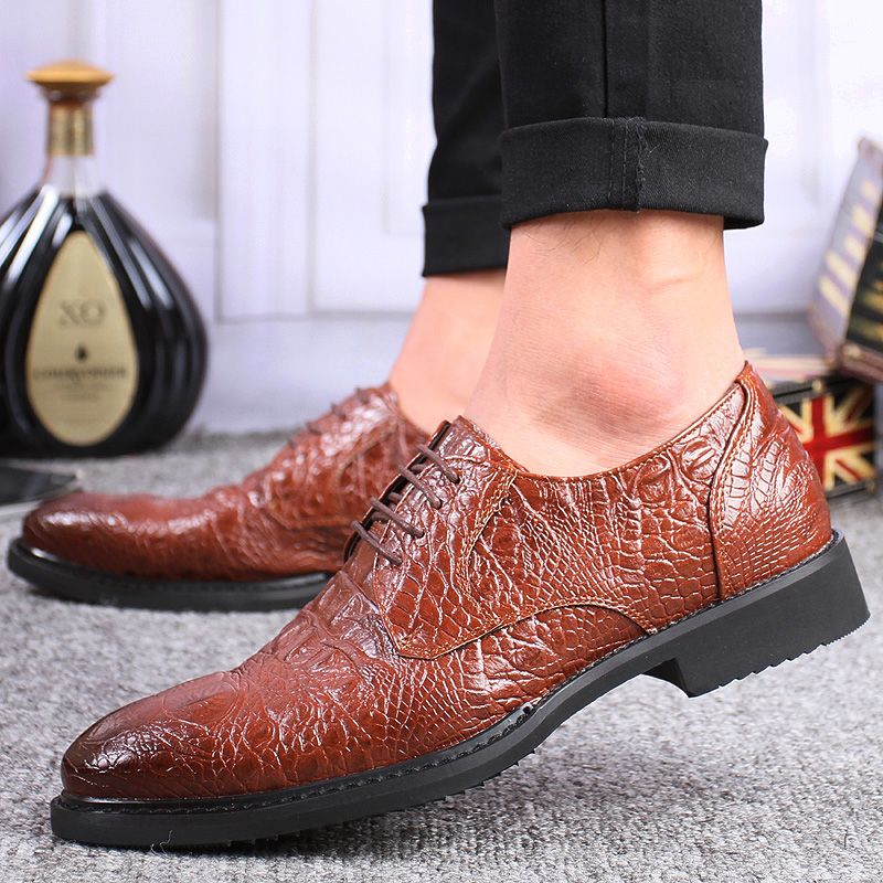 chaussure imitation croco homme
