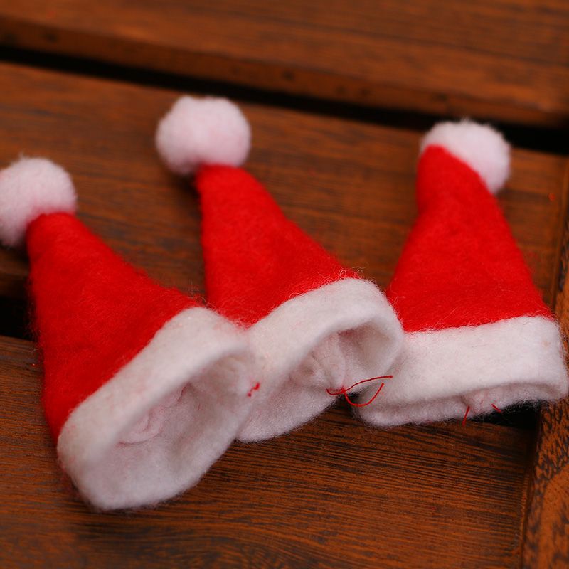 2017 Hot Mini Hat Santa Claus Wedding Gift Idea Christmas Tree