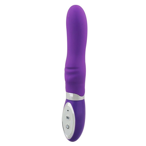 bliss 8 inch 10 mode waterproof purple silicone g spot vibrator