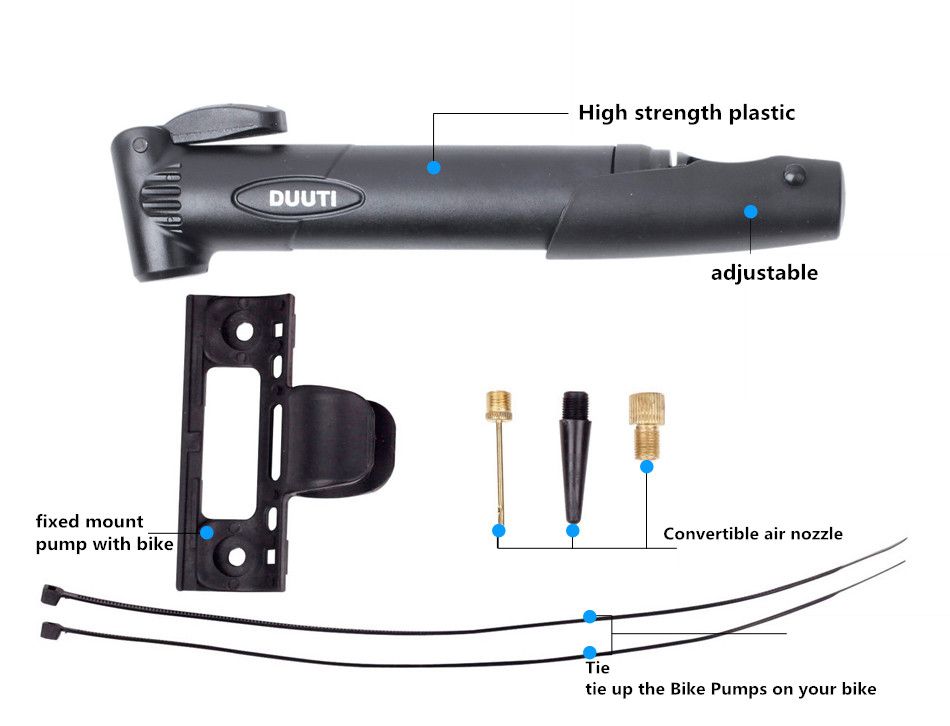2020 Multifunction Inflator Bike Pump Aluminum Alloy Mini Portable