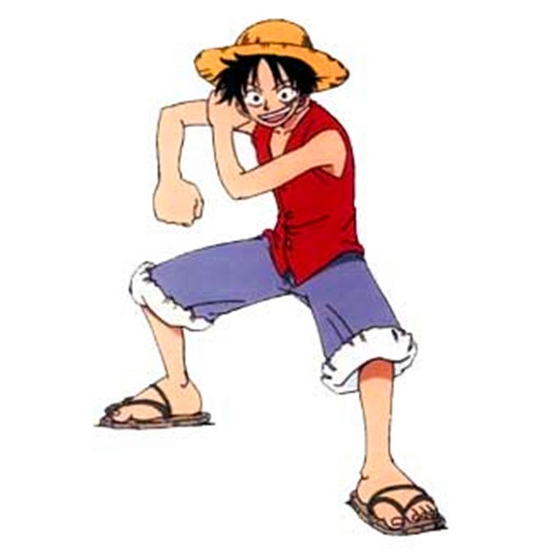 Pegatina «Chanclas Monkey D. Luffy» de elyacinechebli | Redbubble