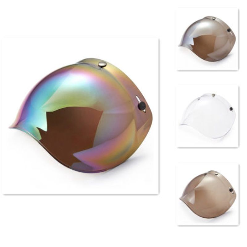 Motorcycle Helmet Bubble Shield with Flip Adapter Clear Motorcycle Helmet Bubble Shield with Flip Adapter Clear