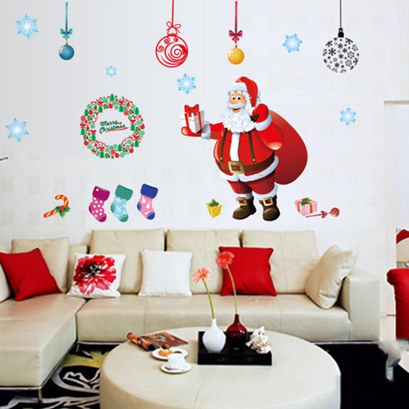 Dhl Stickers Tree Wall Living Room Bedroom Removable Clear Pvc Xmas Decals Home Decor Large Art