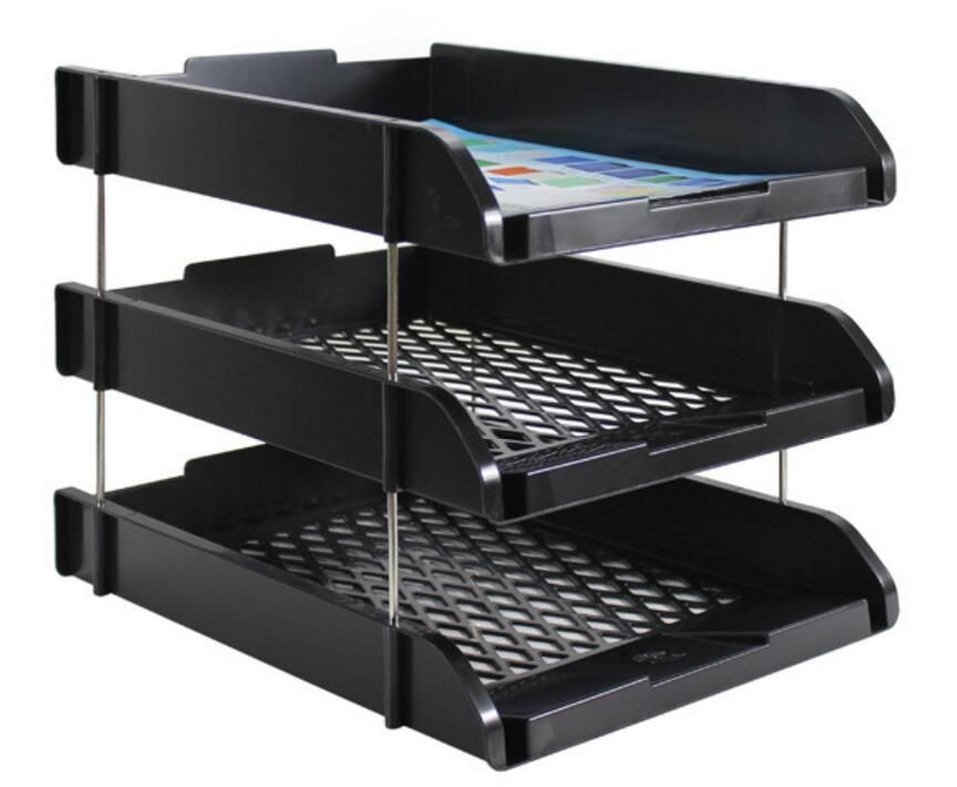 2020 3 Pack Stackable Letter File Holder Organizer Tray Desk