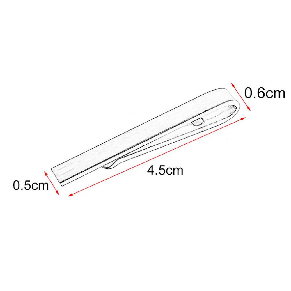 Hommes daffaires Mode Simple Costume Pince /À Cravate Cravate Cravate Fermoir Clip Gentleman Cravate Poches Bijoux Bijoux Cadeau Pour Hommes Argent