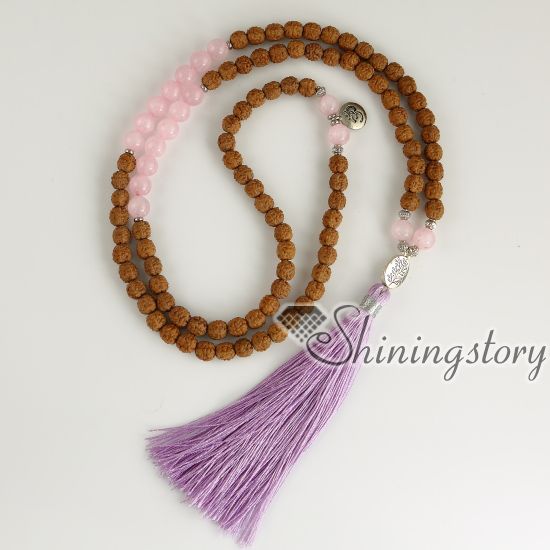 Pulsera De Cuentas Naturales De Oaite Con 108 Mara Yoga De Pulsera De Cuentas Naturales De Oaite Con 108 Mara Yoga De