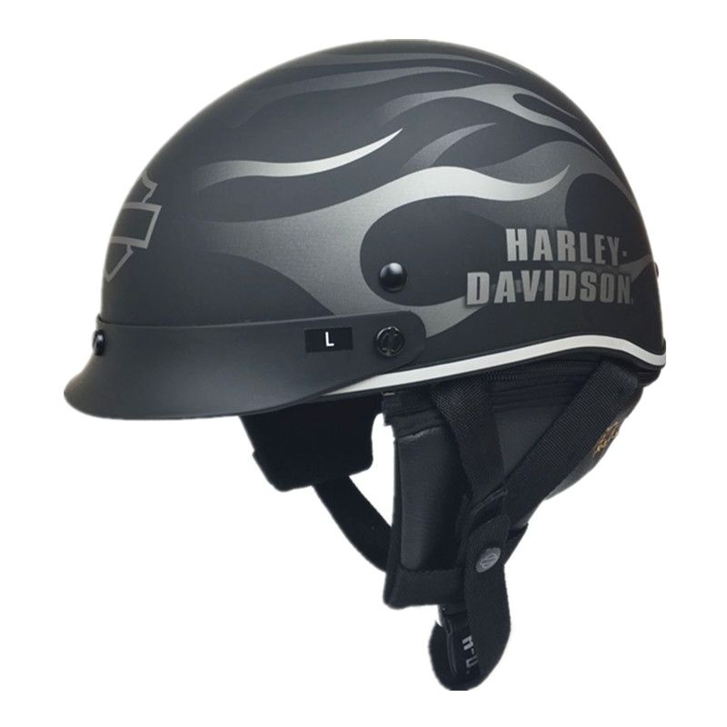 de motocicleta de media cara retro Casco jet Crucero Cascos de abierta