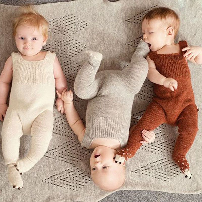 knitted romper boy