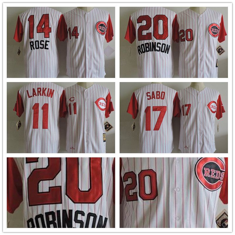 cincinnati reds pinstripe jersey