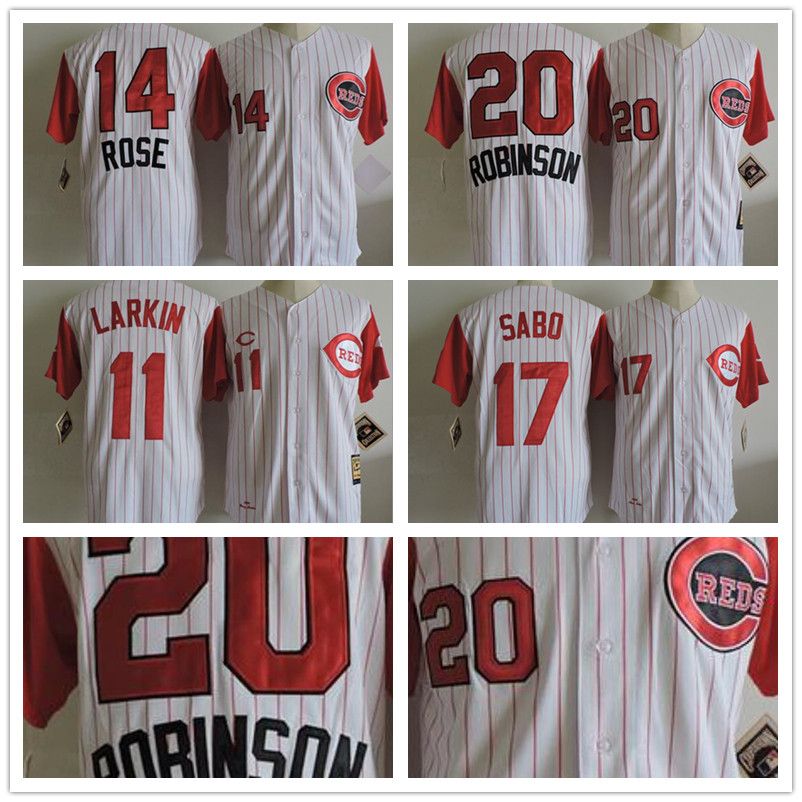 cincinnati reds pinstripe jersey