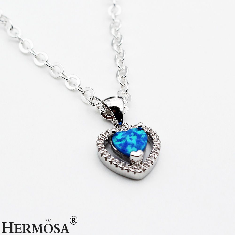 Sterling Silver and Cubic Zirconia Gemstone Pendant Necklace