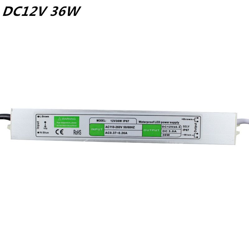 2021 Dc 12v 36w Waterproof Ip67 Electronic Led Driver Outdoor Use Power Supply Adapterled Strip Lighting Transformers From Marchh 14 88 Dhgate Com