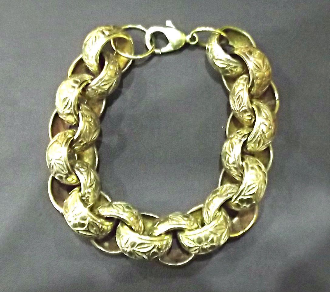 gold belcher bracelet for sale