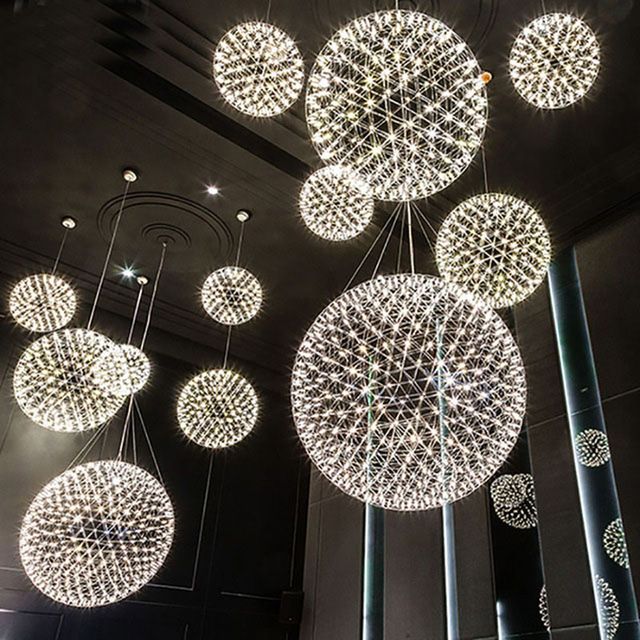 Bulk Modern Living Room Pendant Lamp Light Stainless Steel Ball Led Chandelier Firework Restaurant Villa Hotel Project Lighting From Topmeed 83 22 Dhgate Com Modern Living Room Pendant Lamp Light, How To Make Bubbles Chandelier In Minecraft Water And Fireworks