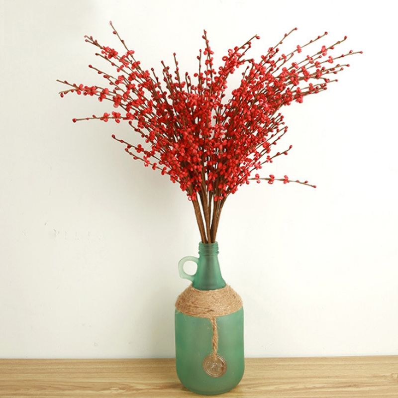 Acheter Arbre De Printemps 1 Pièce Décorative Fleur Couronnes Décor Hybride Mariée Bouquet De Mariage Fleur Rouge Rose Printemps été Automne Hiver De