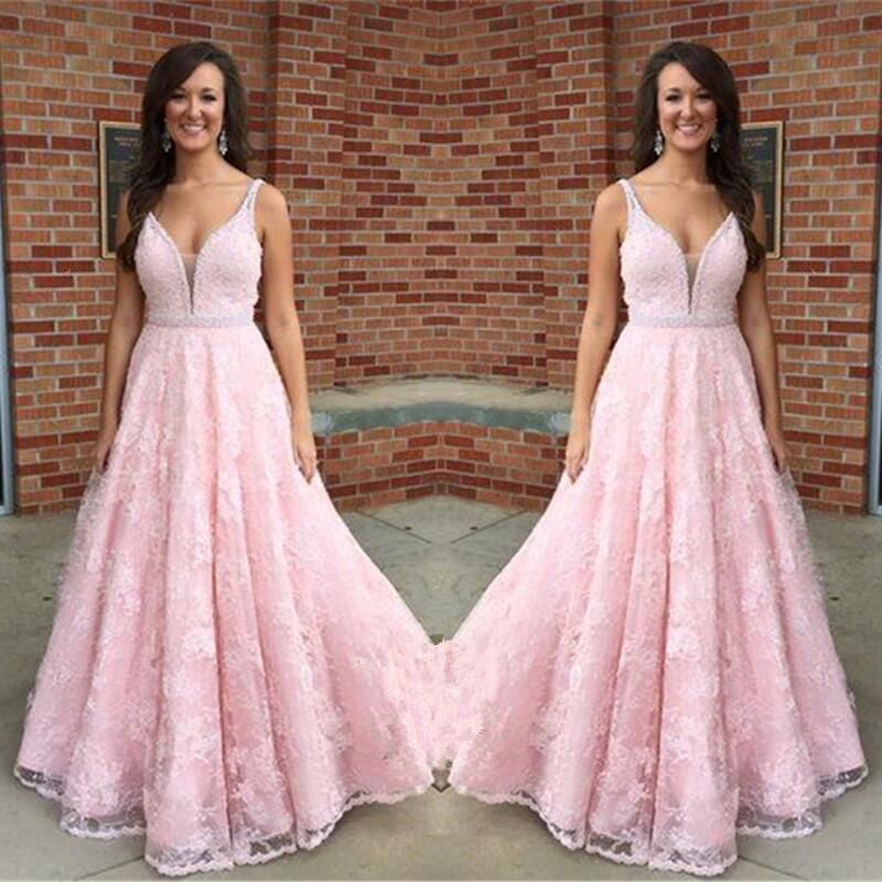 boutique all lace plunge neck maxi dress