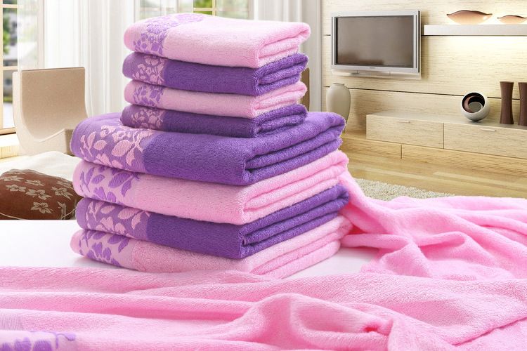 baby pink towel set