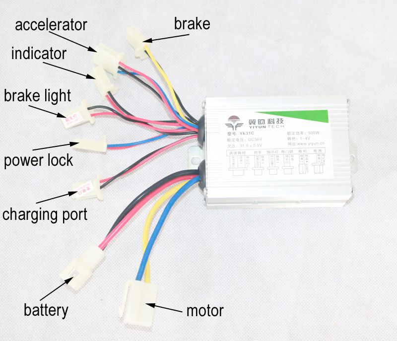 Yk31c 36v 800w схема подключения