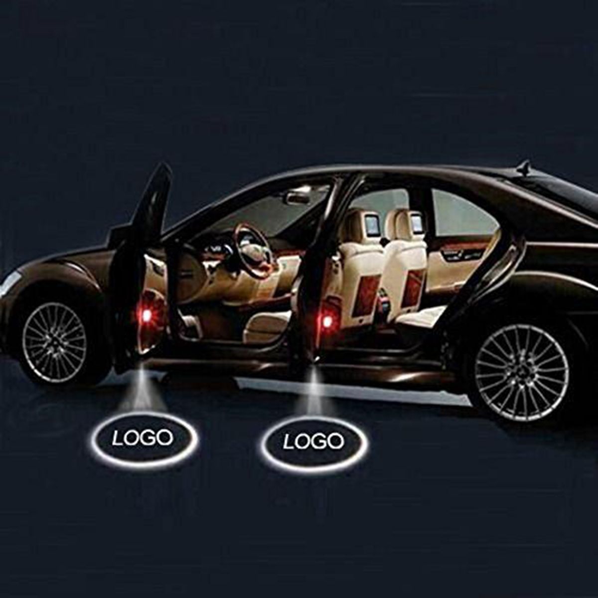 2019 Led Car Door Welcome Projector Logo Ghost Shadow Laser Emblem Light For Peugeot Cadillac Chrysler Gmc Lada Dodge Lexus Mg From David2014620