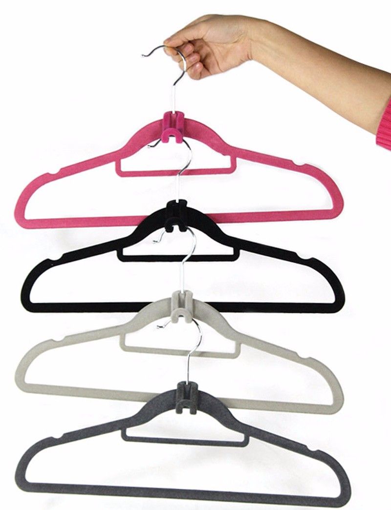 Фиксаторы для вешалок Hanger catch, 6 шт (цвет: розовый )