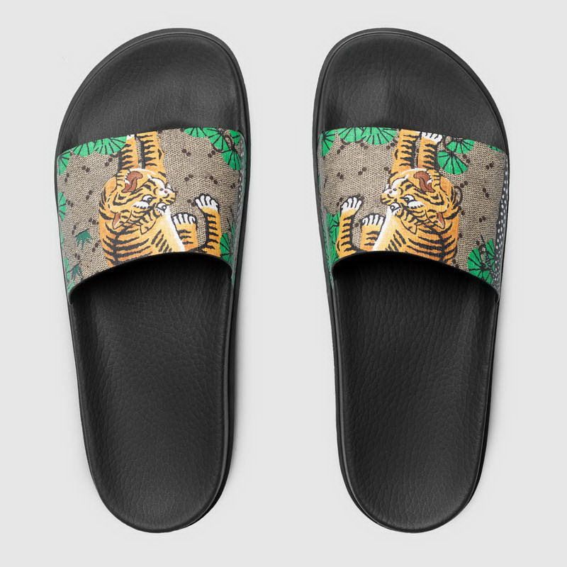 gucci slides tiger mens