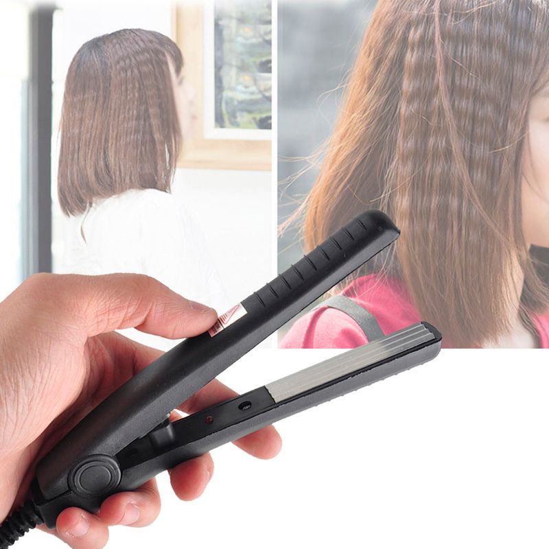 Electric Hair Straighteners Straightening Corrugated Iron Hair