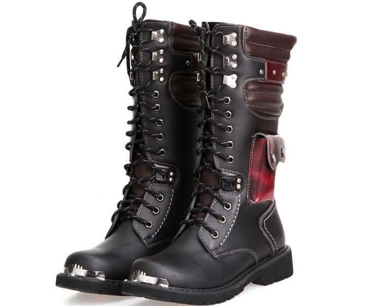 Leather Military Boots For Men Combat 