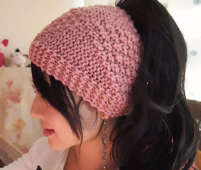 ponytail bun hat