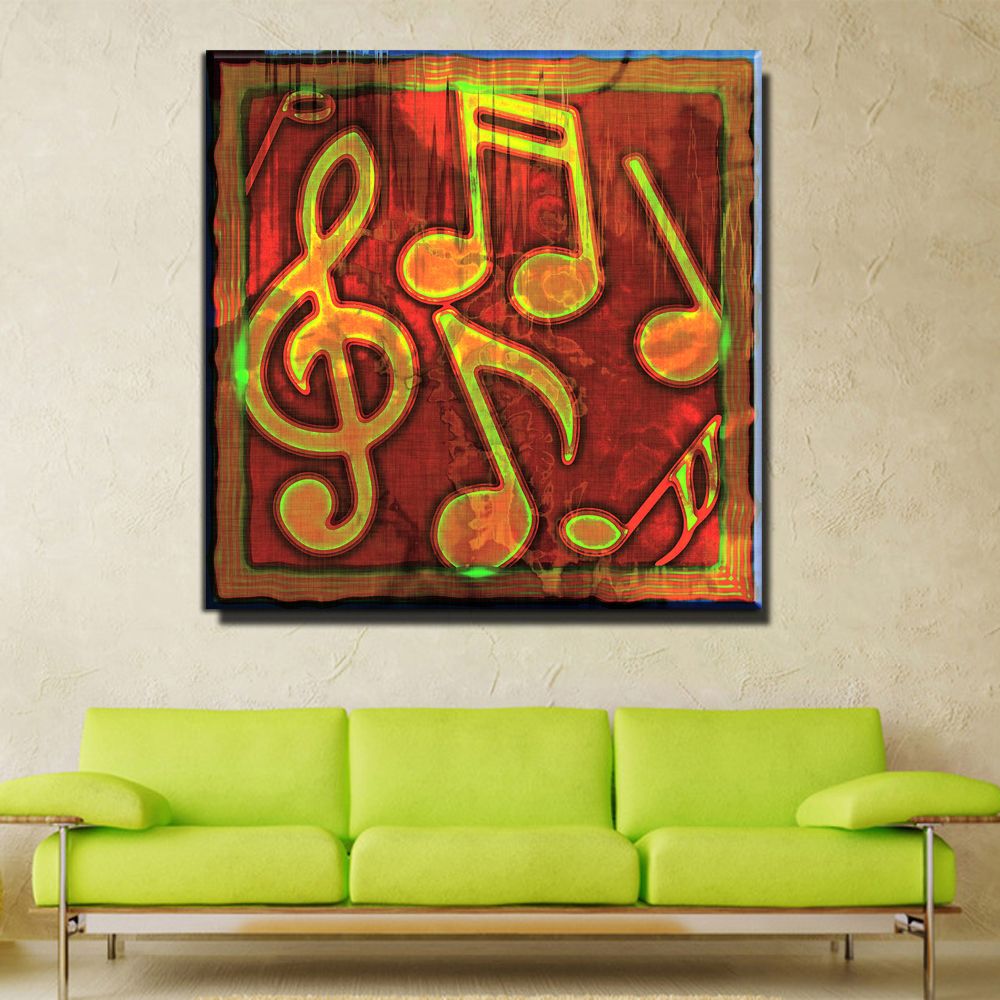 2020 Zz1017 Modern Abstract Canvas Art Music Note Canvas Prints