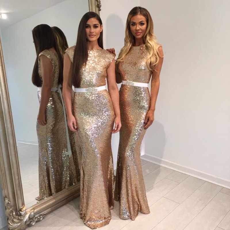wedding guest gold dress