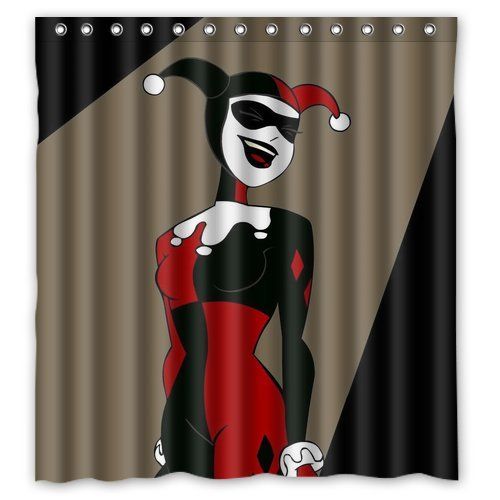 2019 Custom Harley Quinn Cartoons Batman Waterproof Bathroom