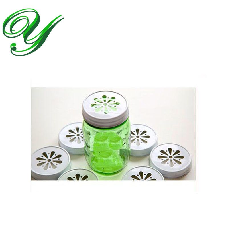 Wide Mouth Mason Jar Lid Standard Glass Mug Caps 73mm Daisy Decorative Canning Covers Kids Party Bar Tools Drink Water Coffee Tea Mug Bottle Photo