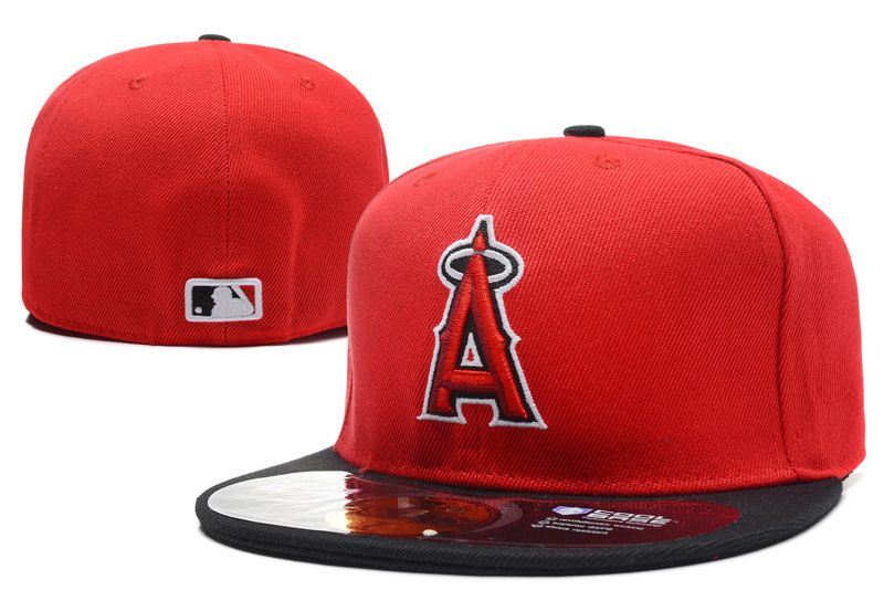 Grosshandel Angels Classic Fitted Caps Baseballmutze Bestickt Team