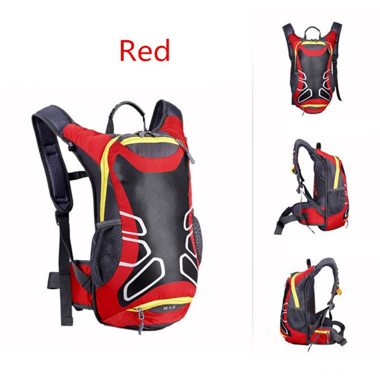 gear black and orange casual backpack