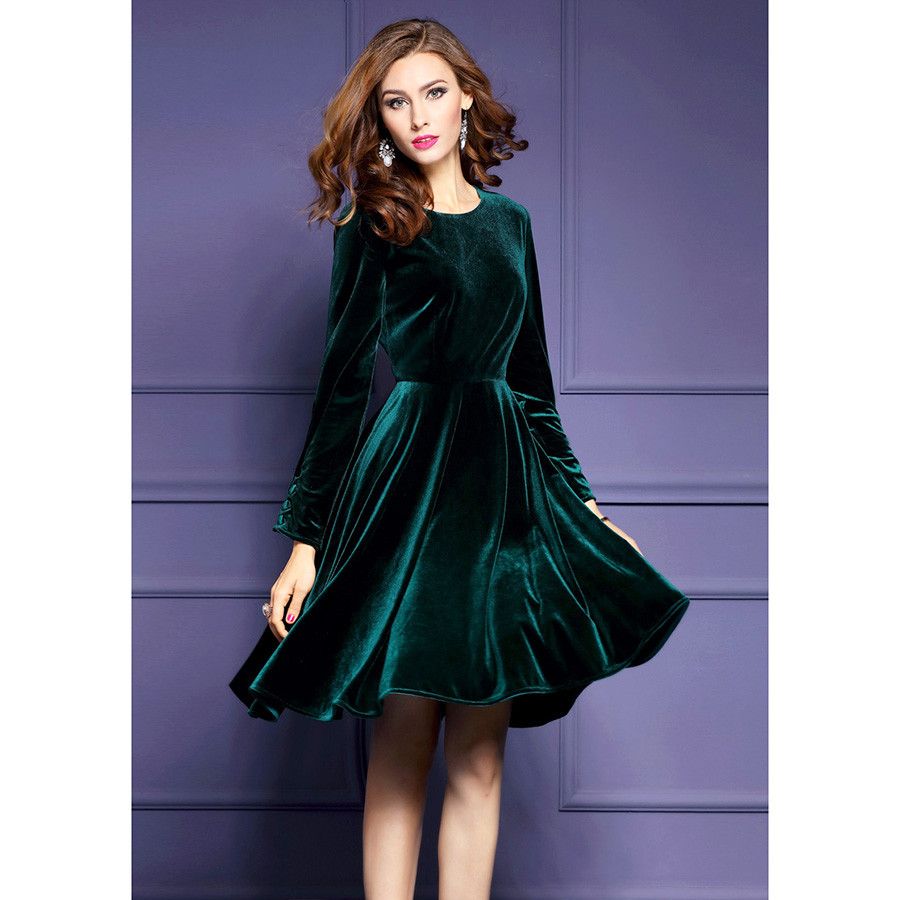 velvet dress for ladies