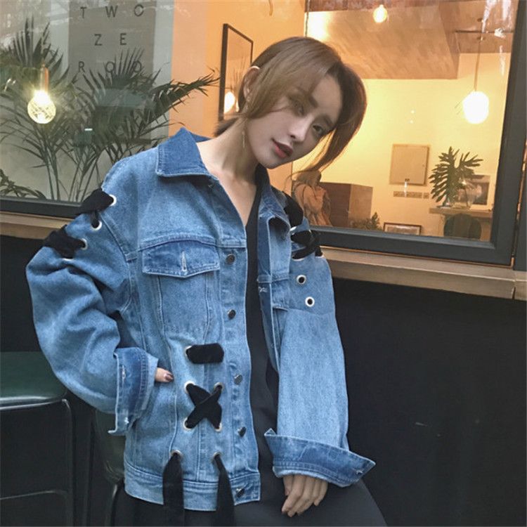 korean denim jacket outfit