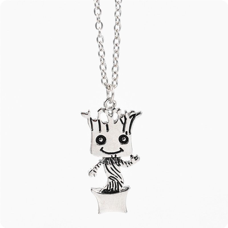 Grosshandel Wachter Der Galaxie Halskette Baby Groot Silber Vergoldet Film Schmuck Ich Bin Groot Kawaii Schmuck Von Katelyn A 24 83 Auf De Dhgate Com Dhgate