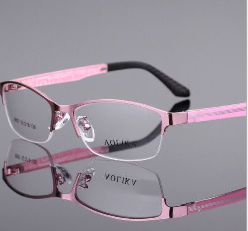 ladies half rim glasses