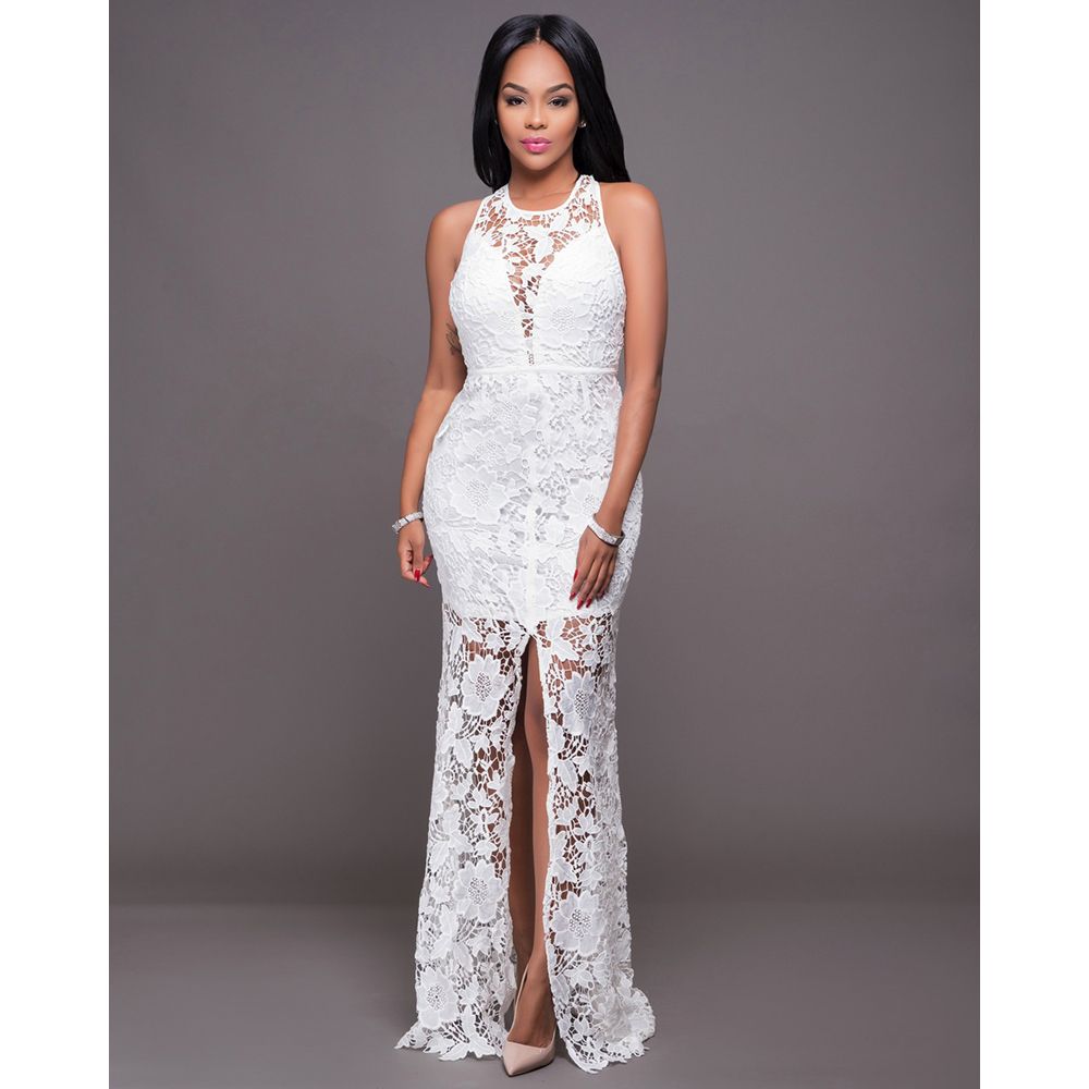 white dresses for dinner party
