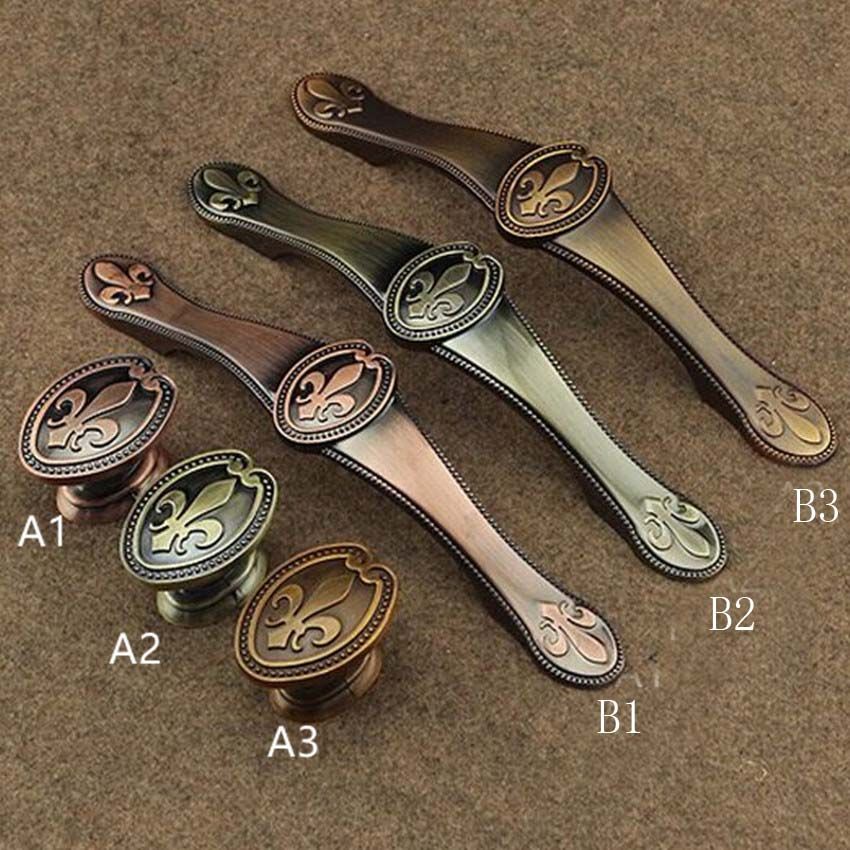 satin al bronz mutfak cabiner kapi kolu kirmizi bronz cekmece topuzu cekin sari antika pirinc dresser dolap mobilya kapi kollari 96mm tl336 54