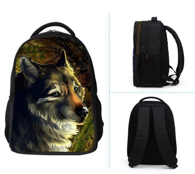 16 inch 3D Animal School Bags Children Backpack Rucksack Cool Wolf laptop bags travel shoulder bags 16 inch 3D Animal School Bags Children Backpack Rucksack Cool Wolf laptop bags travel shoulder bags