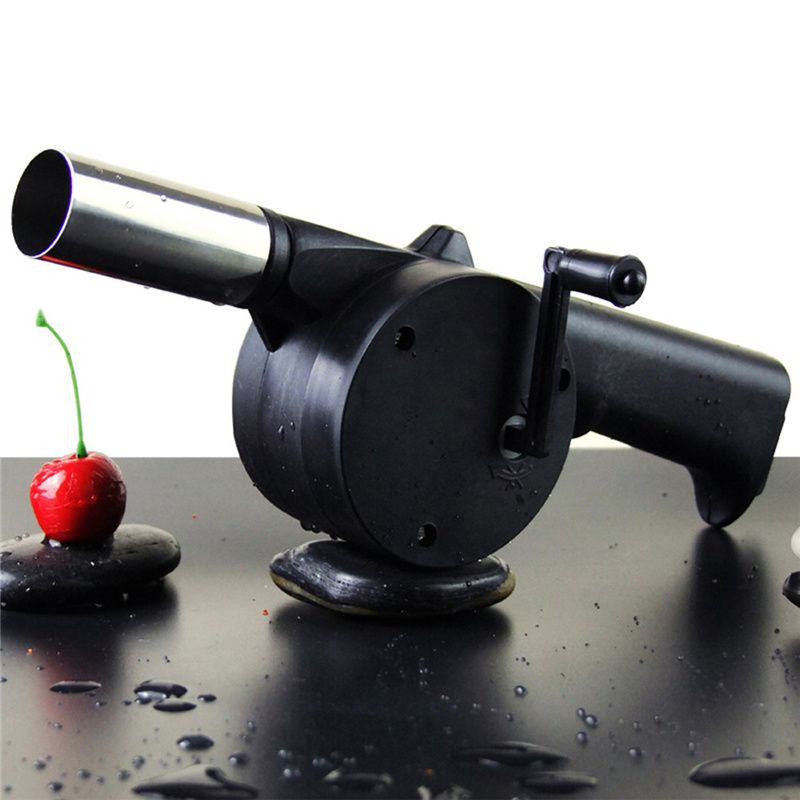 2019 Outdoor Cooking Bbq Fan Air Blower Fire Bellows Hand Crank