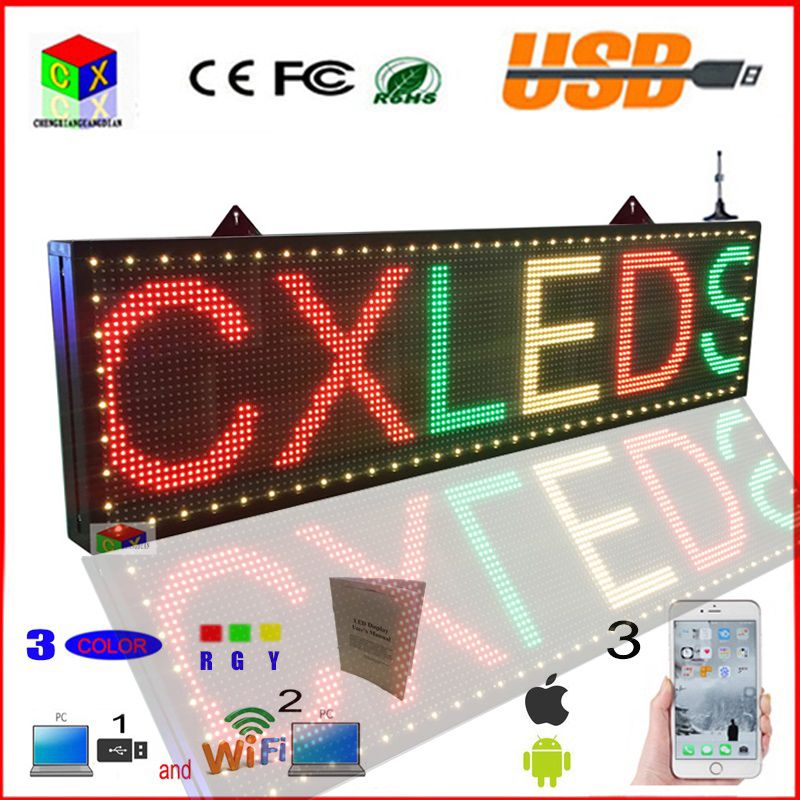 Led Sign 78x11 Inch Rgy Wifi Programmable Led Scrolling Display Screen Indoor Message Open Billboard Led Display Laptops Led Display Means From Liky15986808872 216 09 Dhgate Com