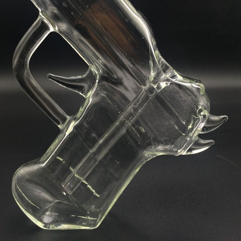 Acheter Pistolet à Fumeur De Verre Pistolet à Verre Vaporisateur Tuyaux Deau En Verre Plateforme Verre Bong Narguilé Vape Stylo Pour Cire De Tabac