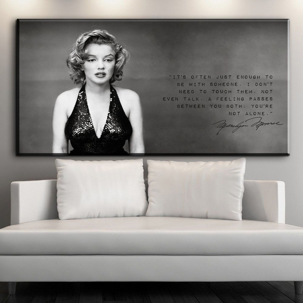 Zz1051 Black White Modern Canvas Art Beautiful Marilyn Monroe Canvas Pictures Oil Art Painting For Livingroom Bedroom Decor Art Canada 2019 From
